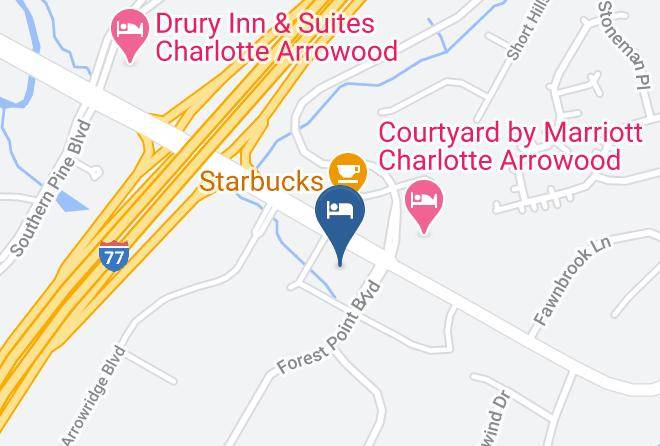 Mecklenburg - Hyatt Place Charlotte Arrowood Maps