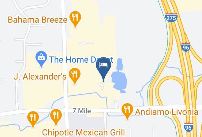 Hyatt Place Detroit Livonia Map