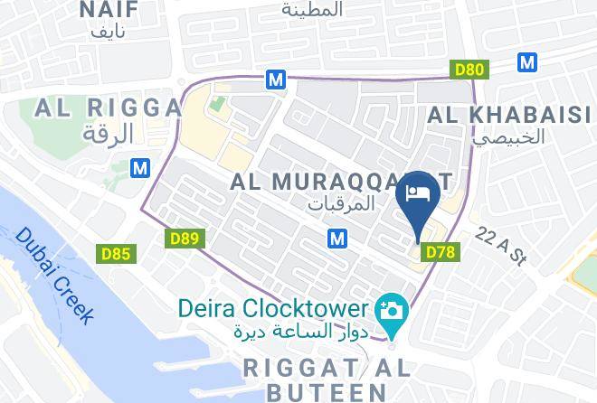 Dubai - Hyatt Place Dubai Al Rigga Maps