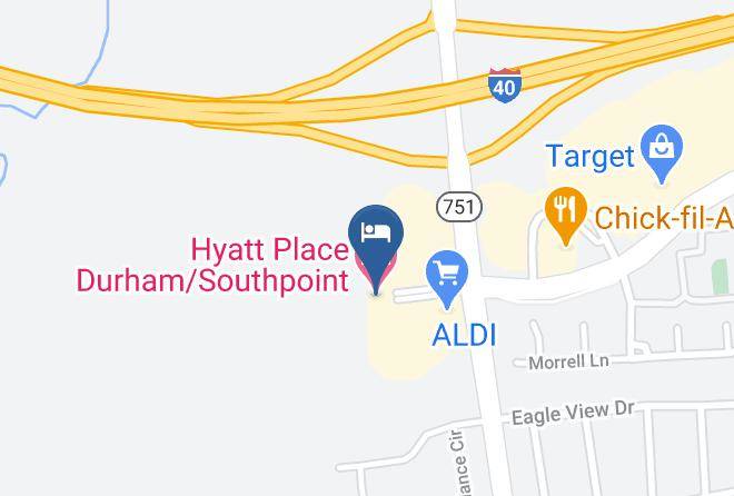 Durham - Hyatt Place Durham Southpoint Maps