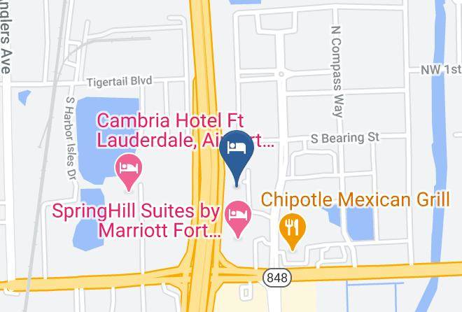 Broward - Hyatt Place Fort Lauderdale Airport South & Cruise Port Maps