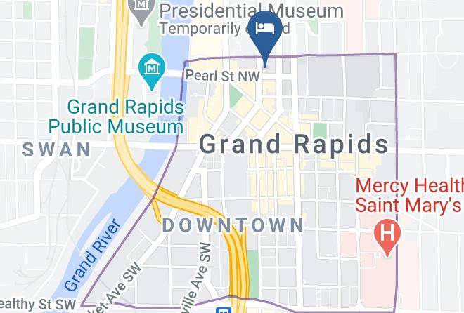 Kent County Heartside Downtown - Hyatt Place Grand Rapids Downtown Maps