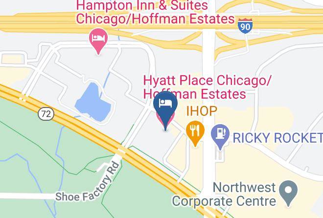 Hyatt Place Chicago Hoffman Estates Map