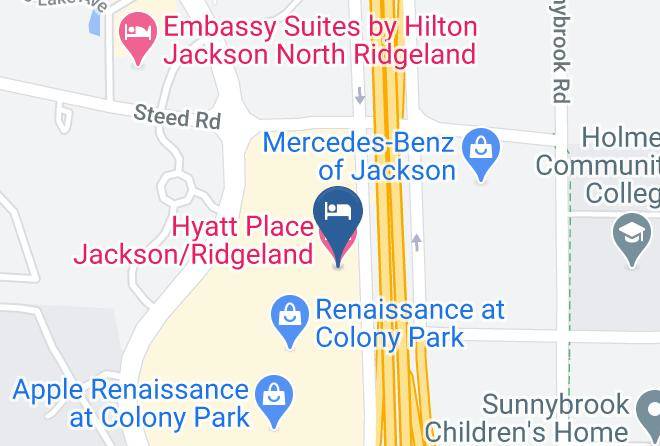 Madison - Hyatt Place Jackson Ridgeland Maps