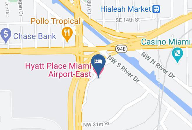 Miami Dade - Hyatt Place Miami Airport East Maps