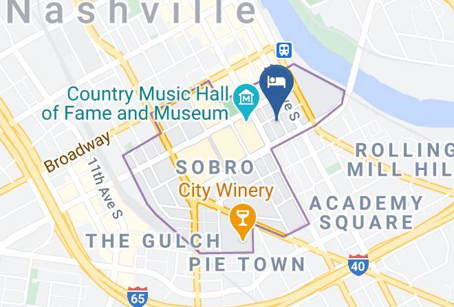 Hyatt Place Nashville Downtown Map
