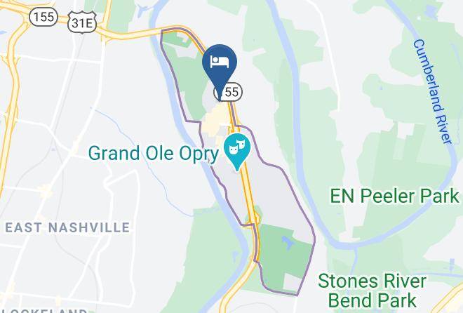 Hyatt Place Nashville Opryland Map