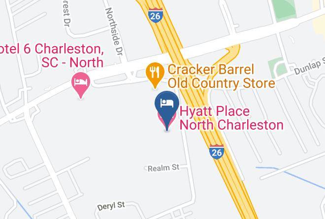 Charleston - Hyatt Place North Charleston Maps