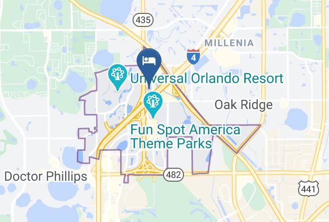 Orange - Hyatt Place Across From Universal Orlando Resort Maps
