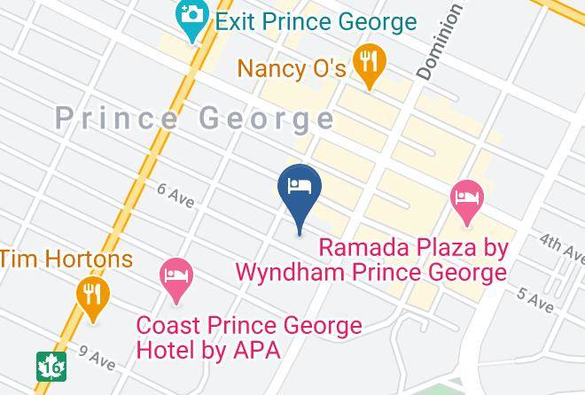 Fraser Fort George - Hyatt Place Prince George Maps