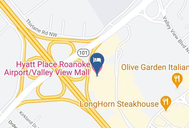 Roanoke City - Hyatt Place Roanoke Airport Valley View Mall Maps