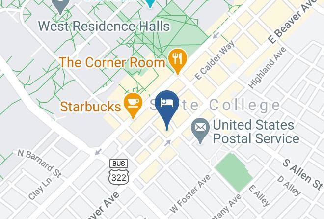 Centre - Hyatt Place State College Maps