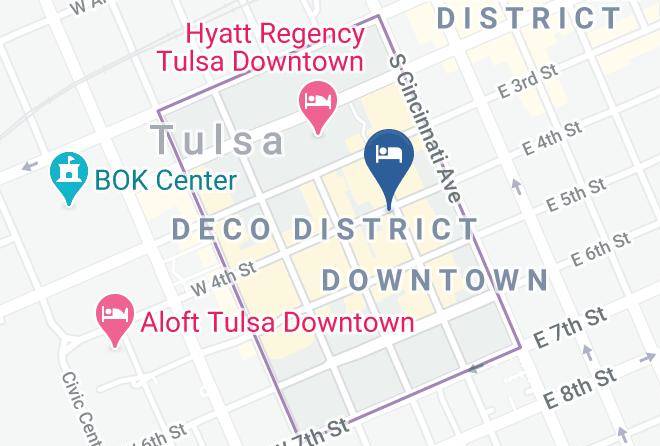 Tulsa - Hyatt Place Tulsa Downtown Maps