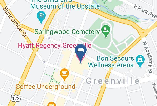 Greenville - Hyatt Regency Greenville Maps