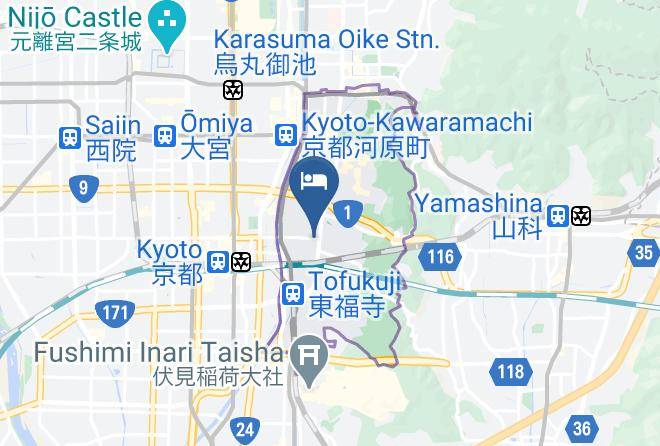 Kyoto City Higashiyama Ward - Hyatt Regency Kyoto Maps