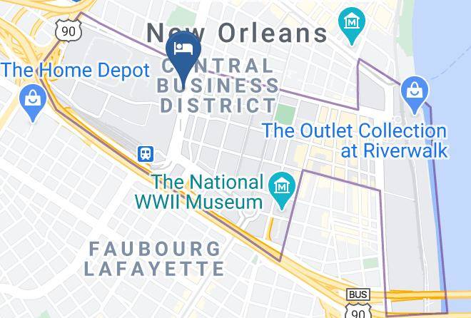Hyatt Regency New Orleans Map
