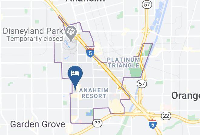 Hyatt Regency Orange County Map