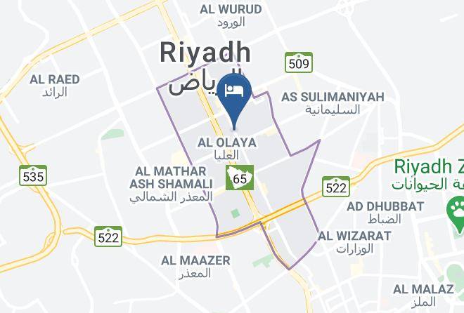 Riyadh - Hyatt Regency Riyadh Olaya Maps