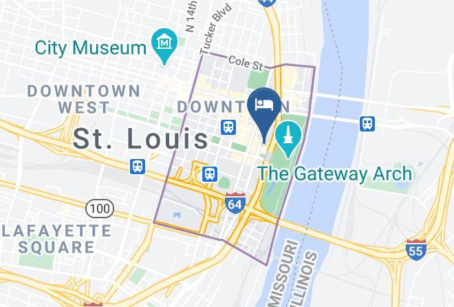 St Louis City - Hyatt Regency St Louis At The Arch Maps