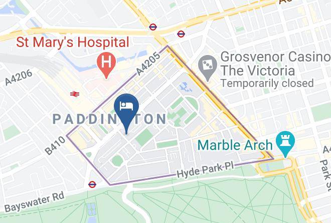 London - Hyde Park Radnor Hotel Maps