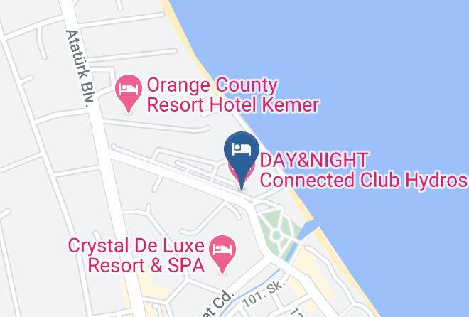 Kemer - Day&night Connected Club Hydros Maps