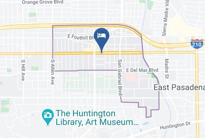 Los Angeles - Hyland Inn Near Pasadena Civic Center Maps