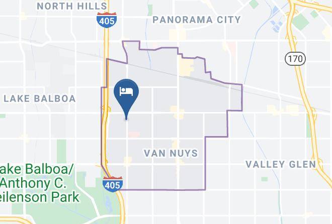 Los Angeles - Hyland Motel Van Nuys Maps