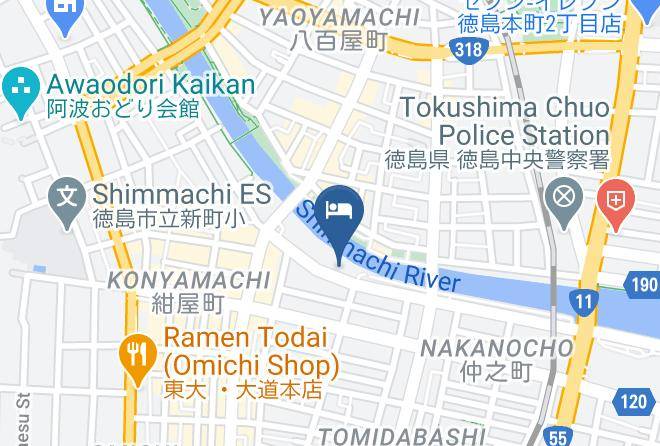 Tokushima City - Hyper Inn Hotel Echihisa Maps