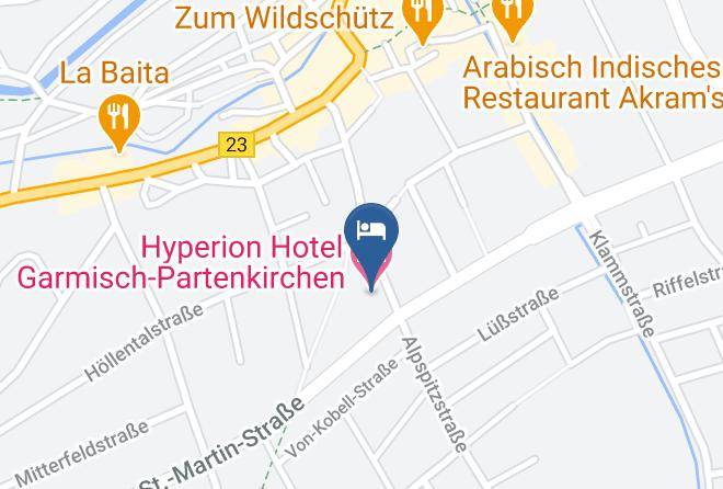 Garmisch Partenkirchen - Hyperion Hotel Garmisch Partenkirchen Maps
