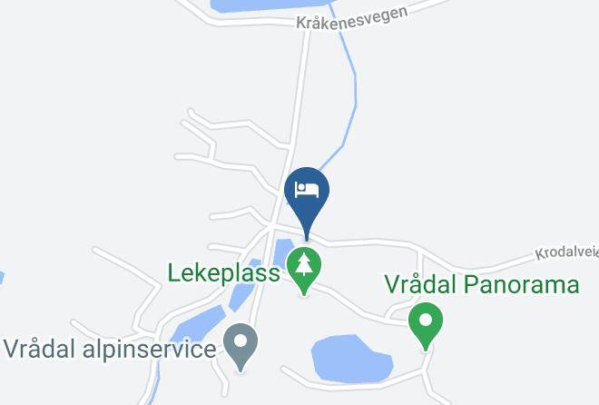 Kviteseid - Hytta I Vradal Maps