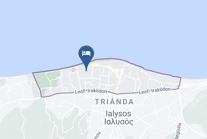 Dodecanese - Ialyssos Bay Hotel Maps