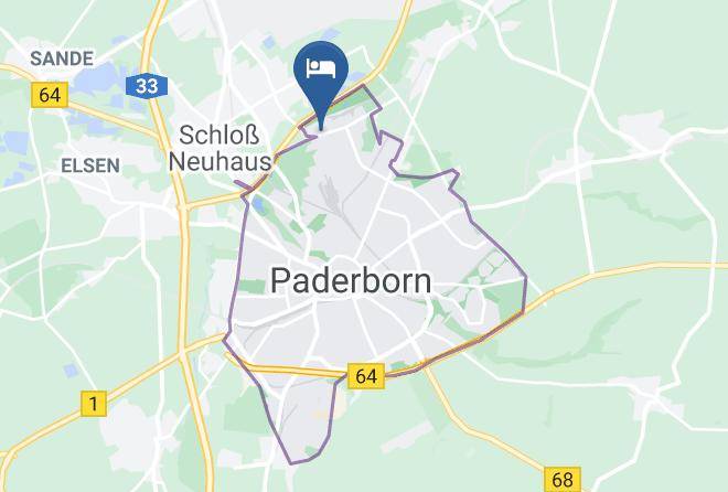Paderborn - Ibb Blue Hotel Paderborn Maps