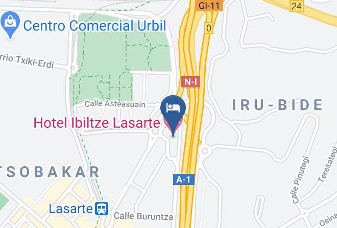 Gipuzkoa - Hotel Ibiltze Lasarte Maps