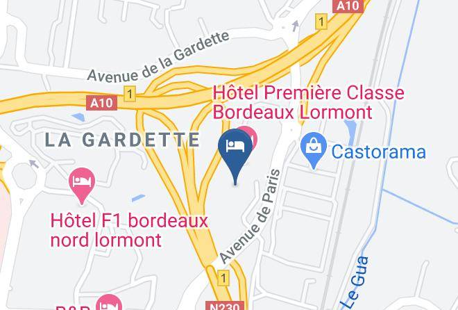 Gironde - Ibis Budget Bordeaux Lormont Maps