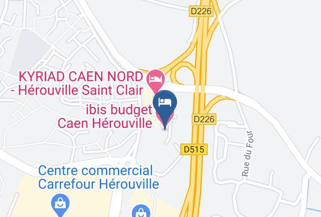 Calvados - Ibis Budget Caen Herouville Maps