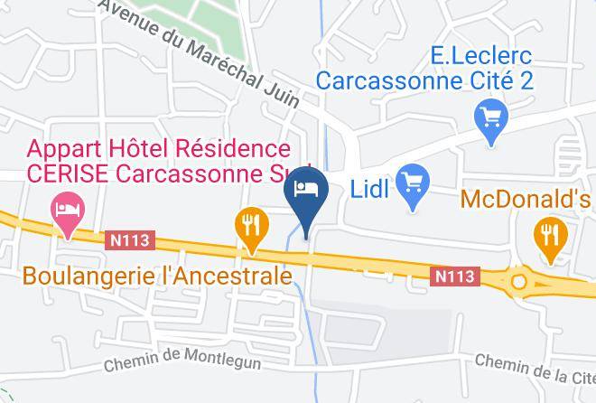 Aude - Hotel Ibis Budget Carcassonne La Cite Maps