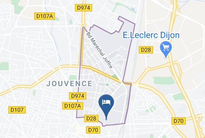 Cote D Or - Ibis Budget Dijon Centre Clemenceau Maps