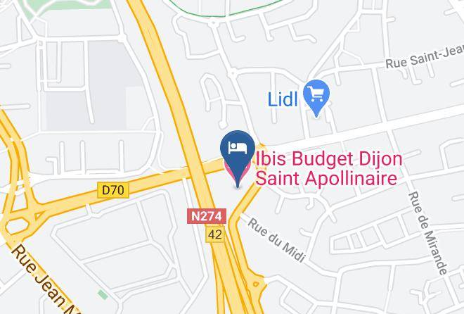 Cote D Or - Ibis Budget Dijon Saint Apollinaire Maps