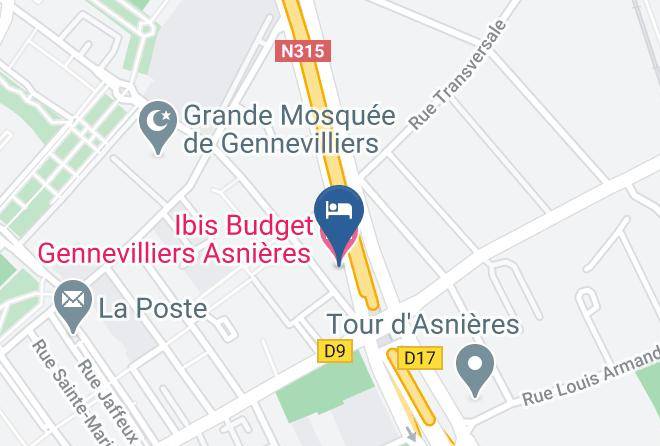 Hauts De Seine - Ibis Budget Gennevilliers Asnieres Maps