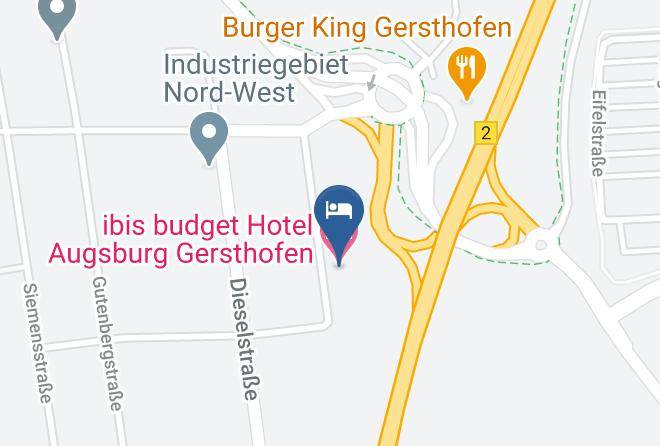 Augsburg - Ibis Budget Hotel Augsburg Gersthofen Maps