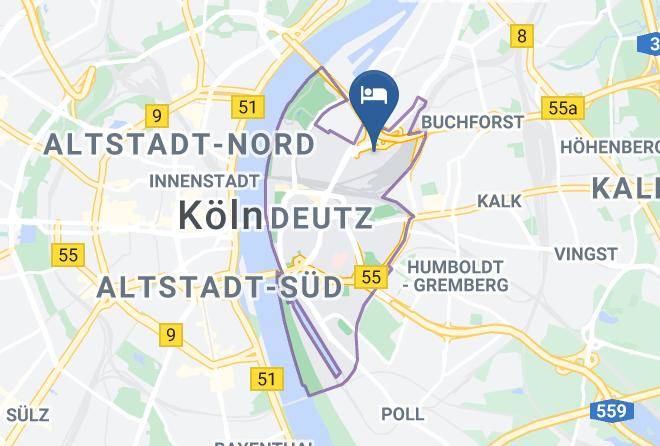 Cologne - Ibis Budget Koln Messe Maps