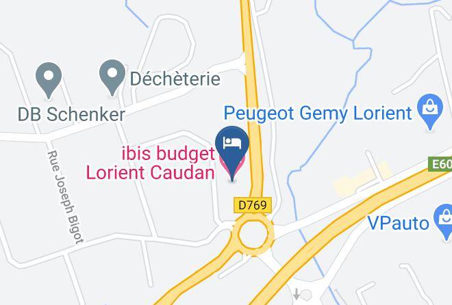 Morbihan - Ibis Budget Lorient Caudan Maps