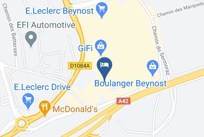 Ain - Ibis Budget Lyon Est Beynost Maps