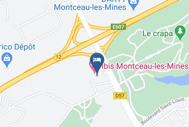 Saone Et Loire - Ibis Budget Montceau Les Mines Maps