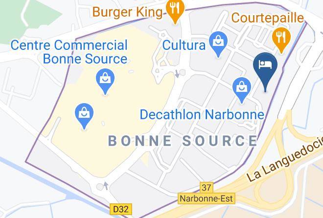 Aude - Ibis Budget Narbonne Est Maps