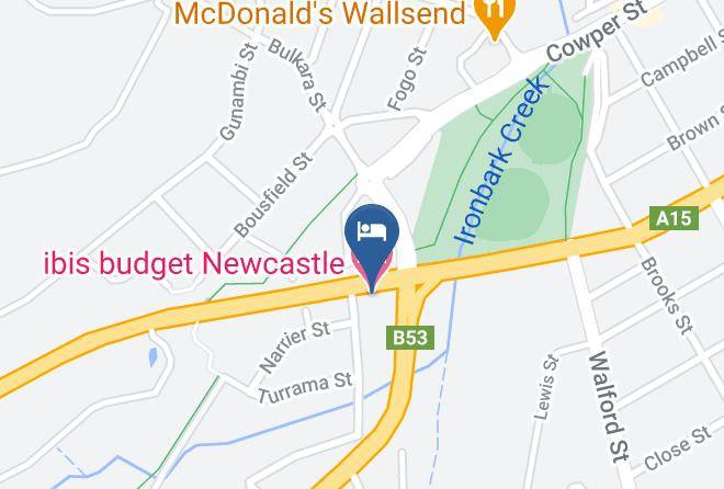 Newcastle - Ibis Budget Newcastle Maps