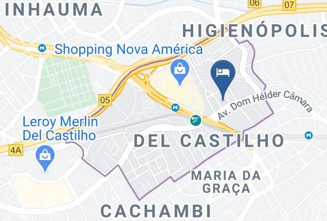 Rio De Janeiro Del Castilho - Magnus Hotel Norte Maps