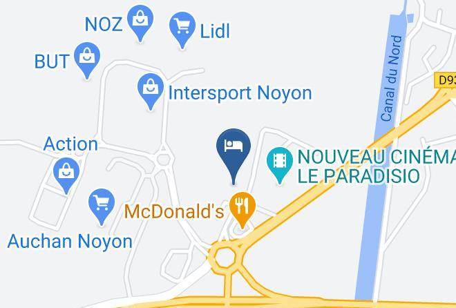 Oise - Ibis Budget Noyon Maps