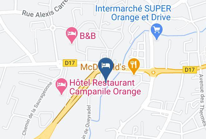 Vaucluse - Ibis Budget Orange Centre Maps