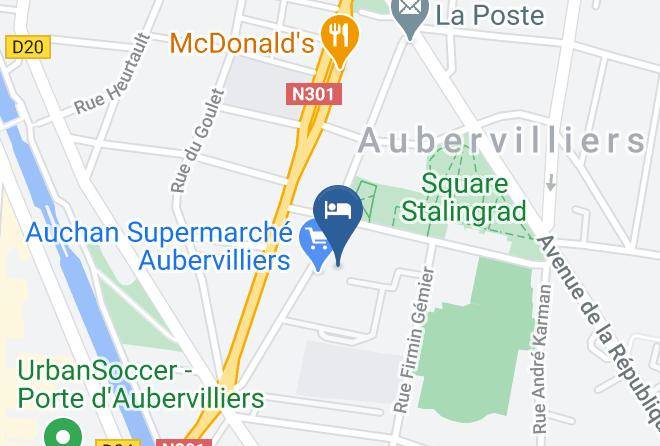 Seine St Denis - Ibis Budget Paris Aubervilliers Maps